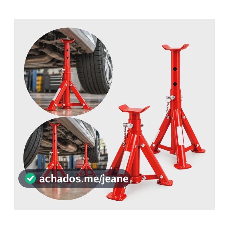 Par Cavalete Apoio Carro Automotivo 2 Toneladas Veículos