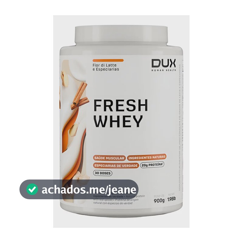 Proteina Freshwhey Fior Di Latte E Especiarias Em Pote De 900g