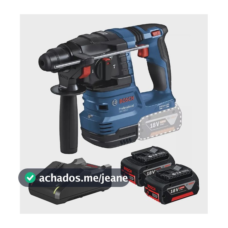 Martelete Rompedor Gbh 185-li Com 02 Baterias E Carregador - Bosch