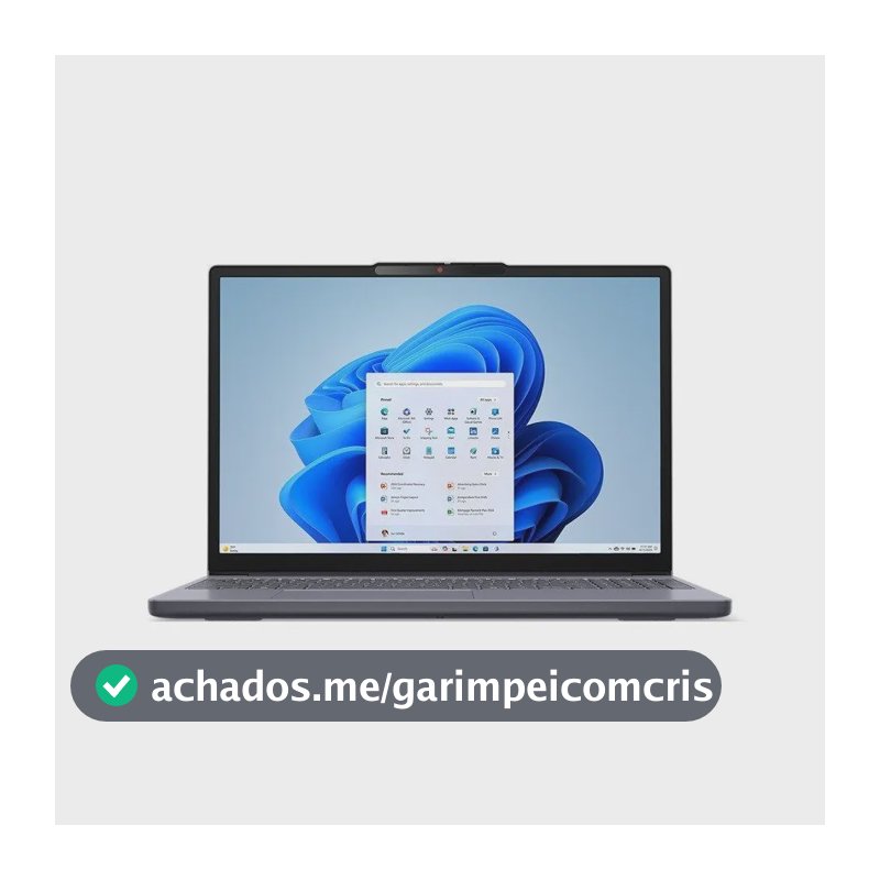 Notebook Lenovo Ideapad Slim 3 Ryzen 5 8gb 512gb Linux Cinza