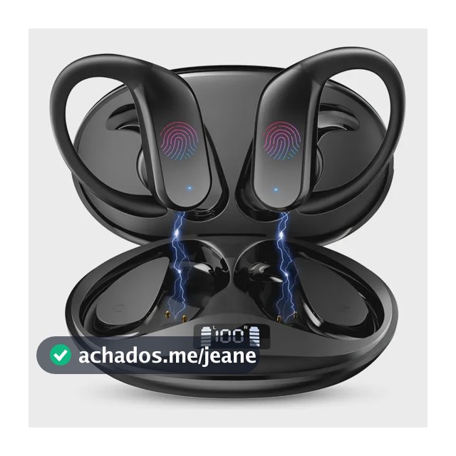 Fone De Ouvido Esportivo Sem Fio Bluetooth Par Todos Celular