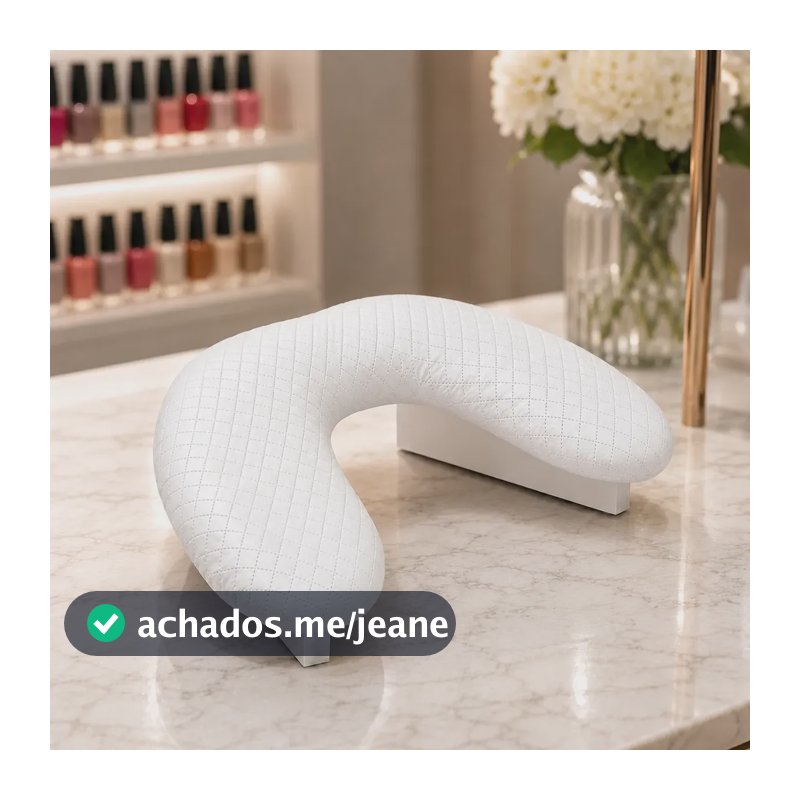 Apoio De Braço Aspis Para Manicure E Pedicure Ergonomico Branco