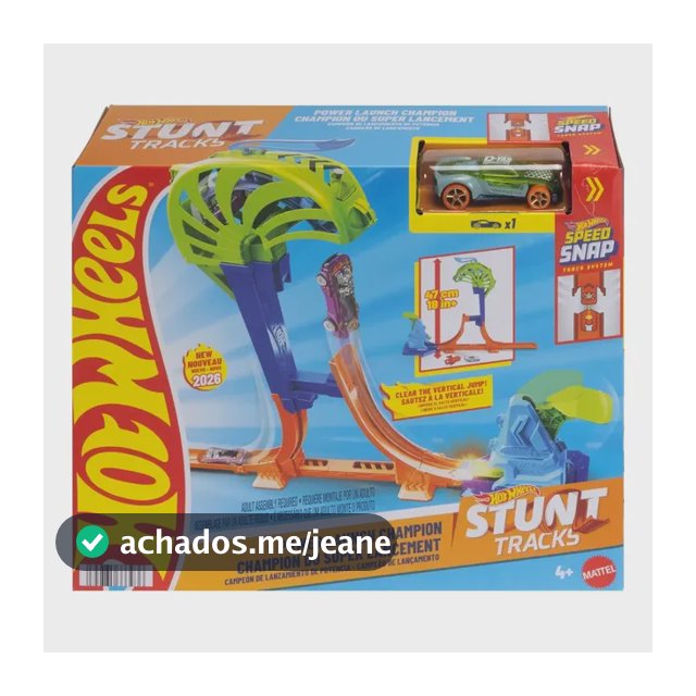 Pista Stunt Tracks Power Launch Em Escala 1:64 Hot Wheels