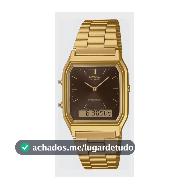 Relógio Feminino Casio Vintage Dourada 30m Aq-230ga-5amqydf