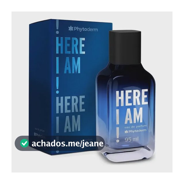 Perfume Masculino Phytoderm Here I Am Eau De Parfum 95ml