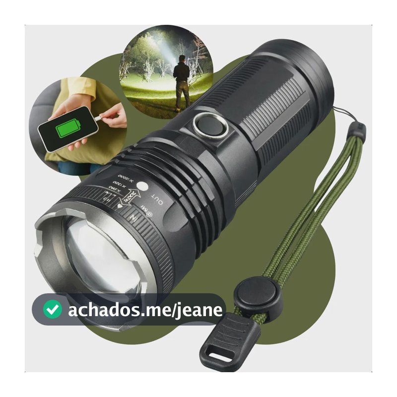 Lanterna Tática Sabre De Luz Mais Forte Do Mundo Led Militar Led Preto
