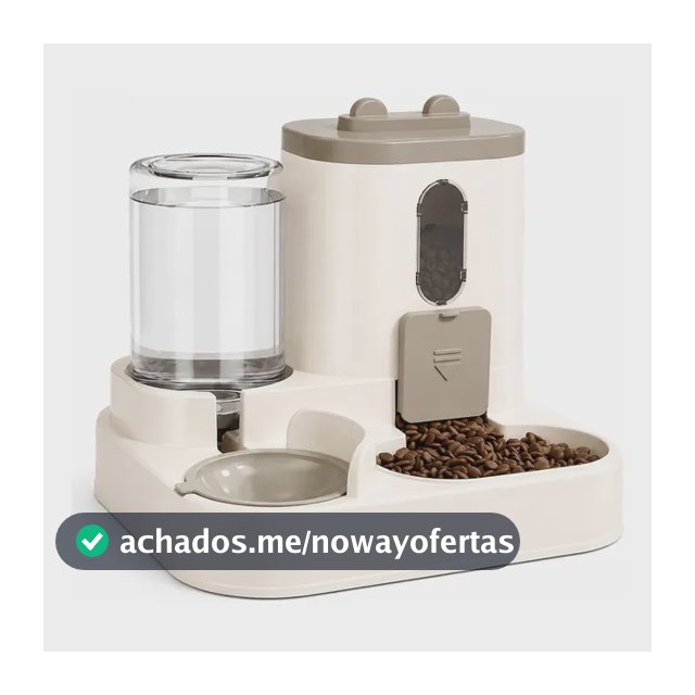 Comedouro Alimentador Bebedouro Automatico Pequeno Caes Gato