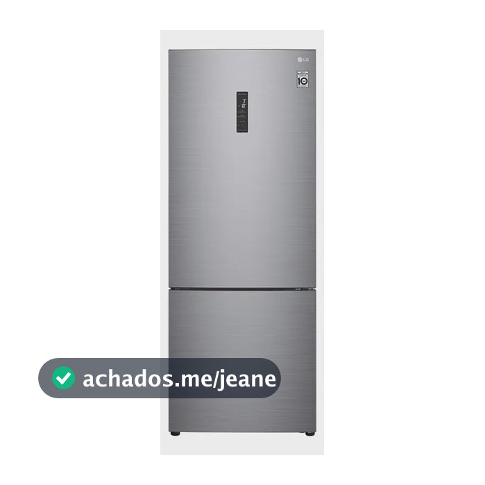 Geladeira Smart LG Frost Free Inverter 451L Inverse Cor Inox Look - 127V