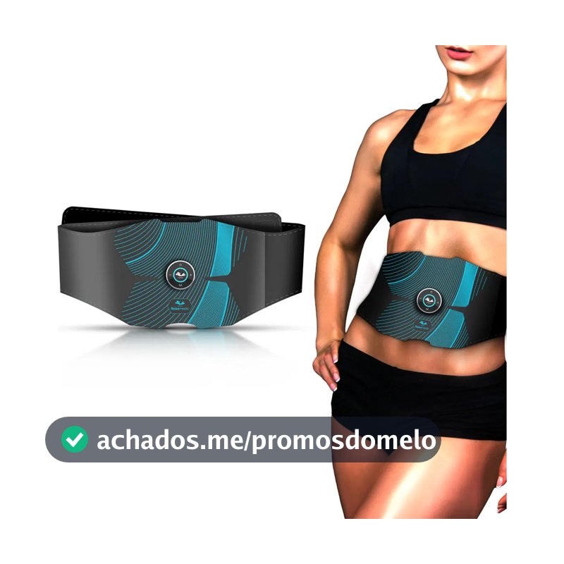 Eletroestimulador Anvisa Abdomên - Barriga - Tecnologia EMS/TENS - Relaxmedic