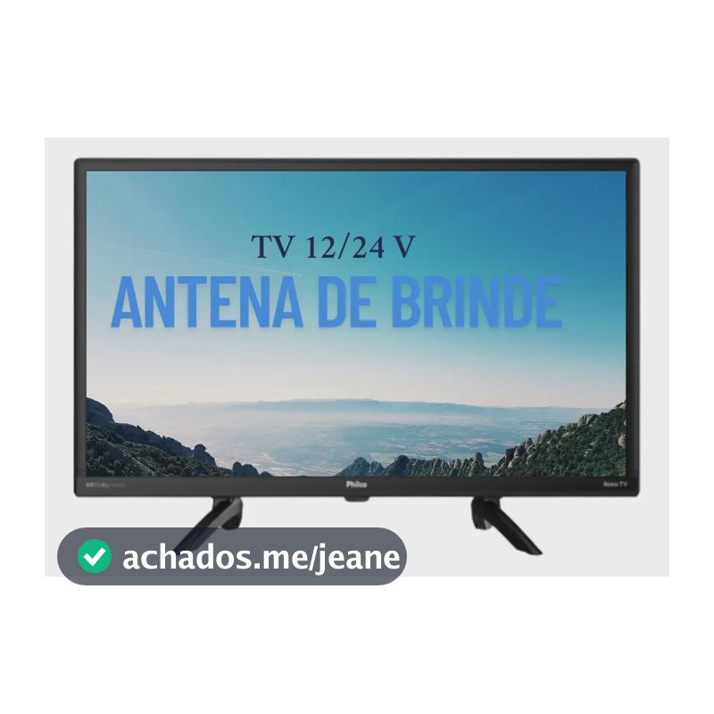 Smart Tv Philco 24  Led Smart Caminhão 12/24v Preto