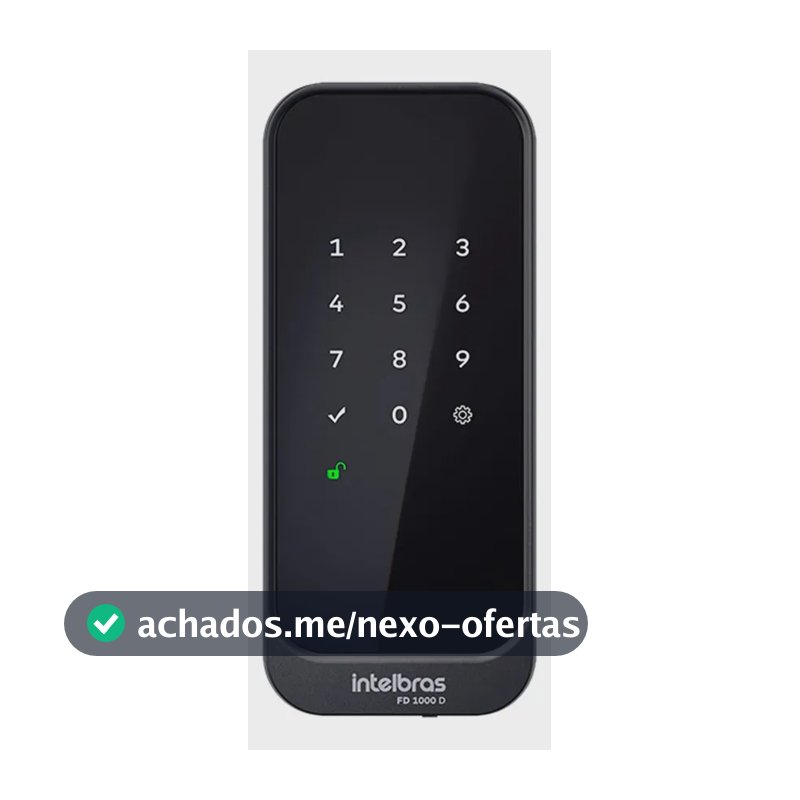 Fechadura Digital De Sobrepor Fd 1000 D Preta Intelbras
