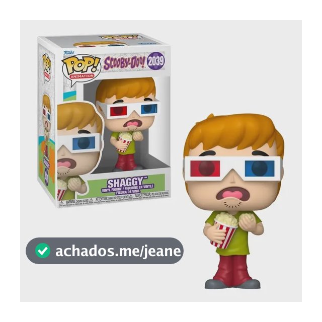 Boneco Funko Pop! Scooby Doo - Salsicha Com Óculos 3d candide