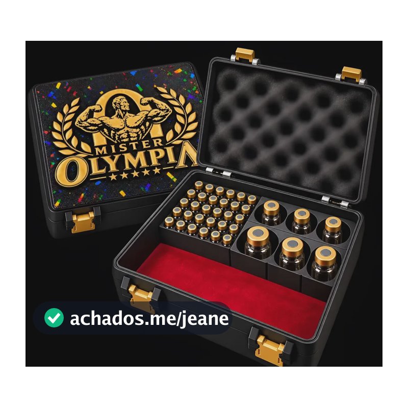 Maleta Organizadora Ampolas Frascos Suplementos Premium Preto