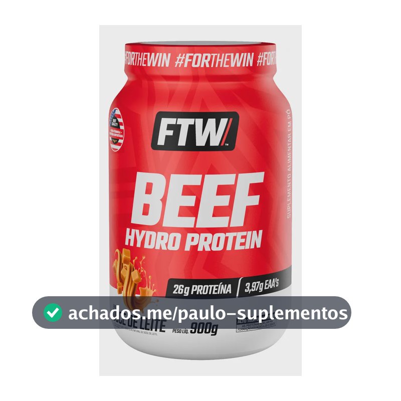 Beef Hydro Protein Pote 900g Ftw Doce De Leite