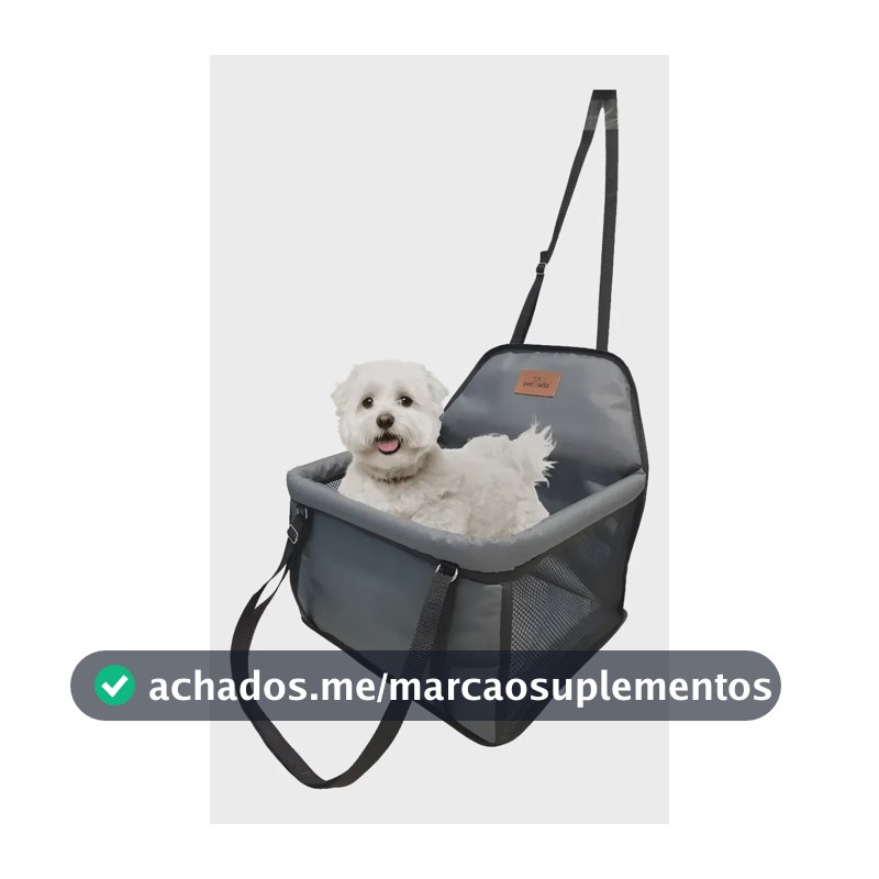 Cadeira Para Pet Assento Carro Seguro Até 15kg Ganhe Coleira