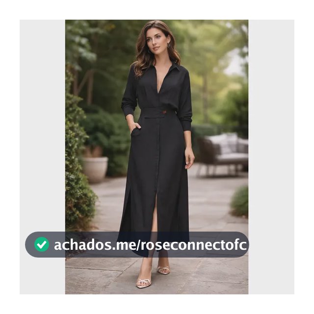 Vestido Camisa Feminino Elegante Acinturado Manga Longa