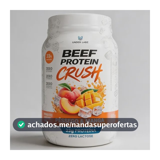 Beef Protein Crush 910g Pessego C/ Manga Under Labz Peach/mango