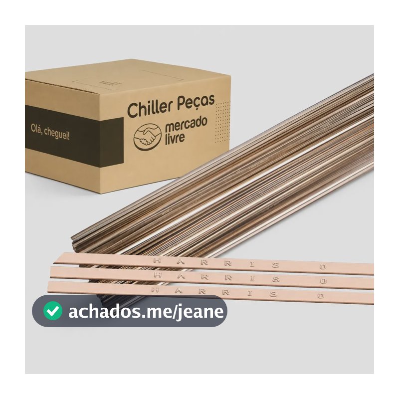 Kit 10 Varetas Solda Foscoper Harris 0 Fg 1.40 X 3.00 X 500