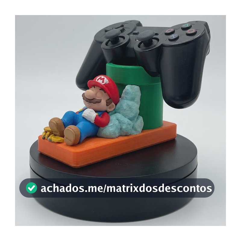 Suporte Controle Ps5 Ps4 Xbox Mario Branco