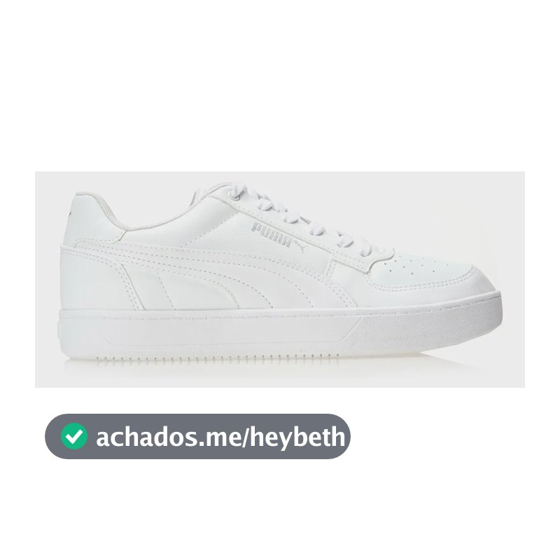 Tênis Feminino Caven 2.0 Puma Puma White-puma Silver Liso 39 Br