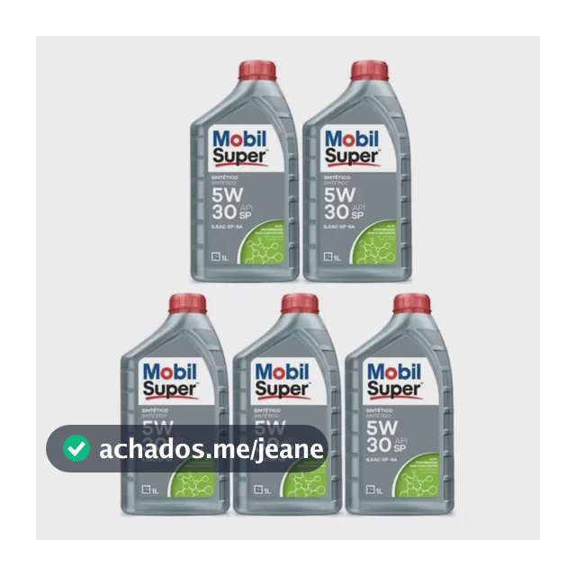 Kit 5 Litros Oleo Mobil 5w30 Api Gf6a Sin Super 2020 A 2020