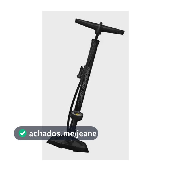 Bomba De Oficina Bike Multiuso High One Gf-55e Com Manômetro 160 Psi Cor Preto