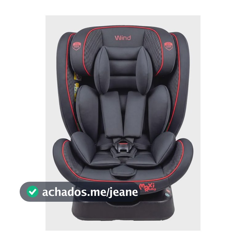 Cadeirinha Carro Bebê 5 Posições 0-36kg Preto Wind Maxi Baby