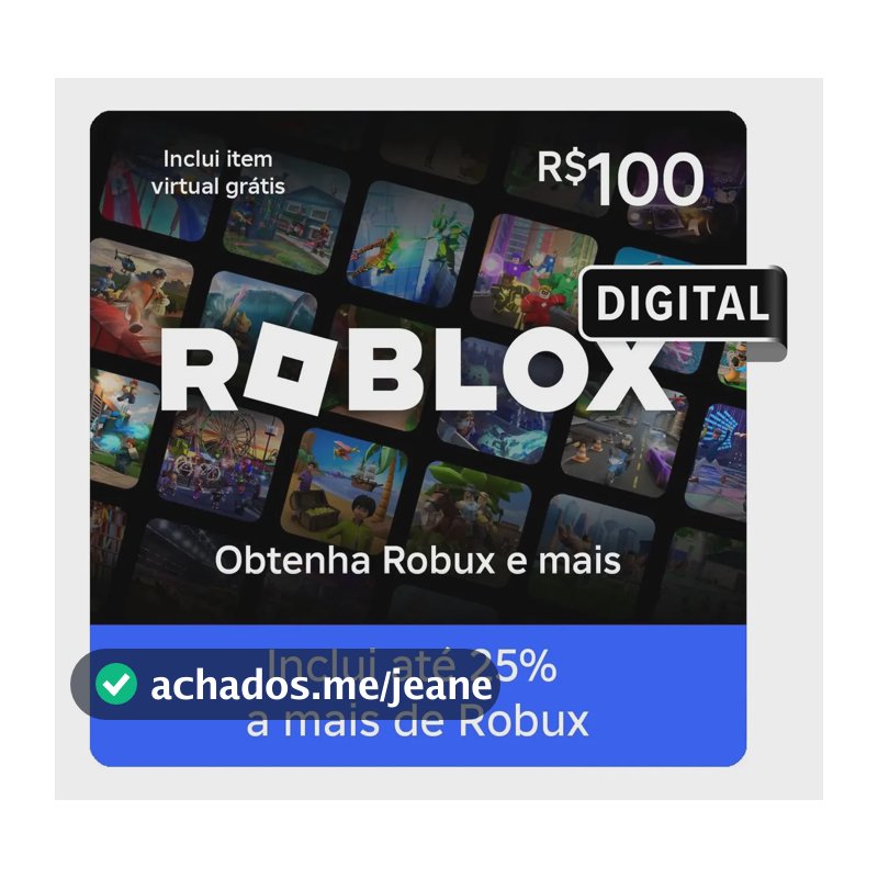 Roblox R$ 100 eGift (Digital)