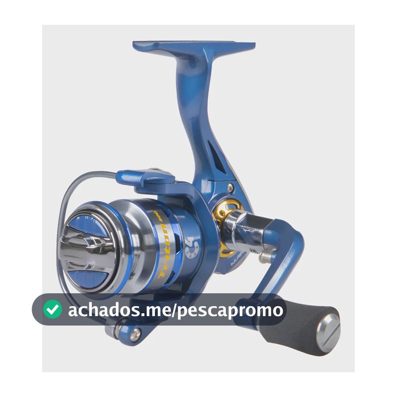 Molinete Micro Ultralight Triton 500 4 Rolamentos - Maruri  Azul Direito/esquerdo