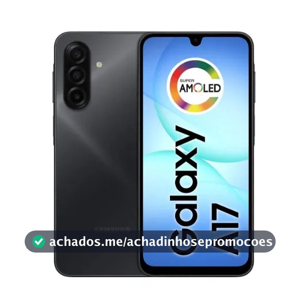 Celular Samsung Galaxy A17 Com Ia, 128gb, 4gb Ram, Câm De 50mp, Tela De 6.7", Nfc, Ip54 - Preto
