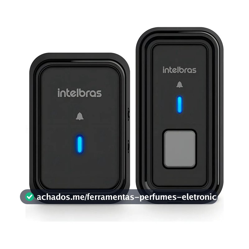 Campainha Sem Fio Intelbras Cib 101s Com Bateria - Cor Preta