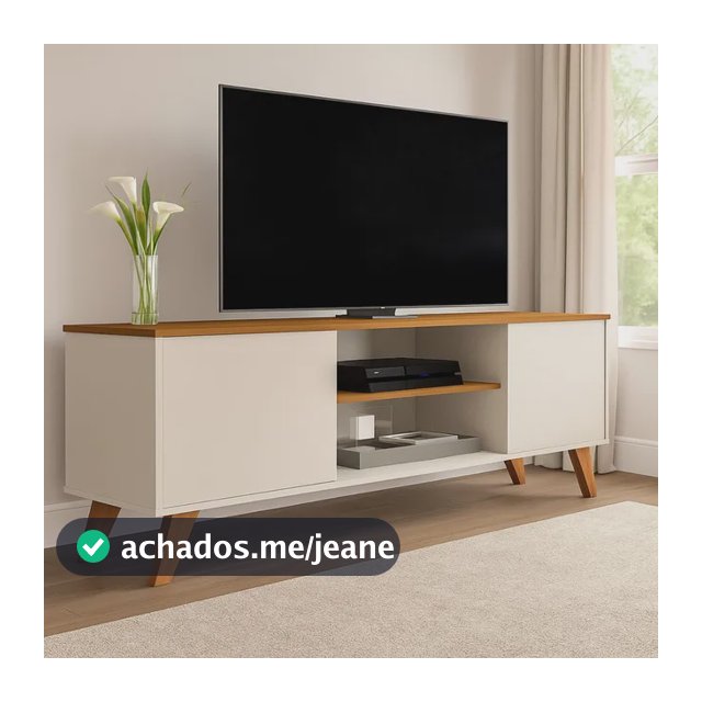 Rack Sala Estante Tv 58 Polegadas Home Bancada Helena