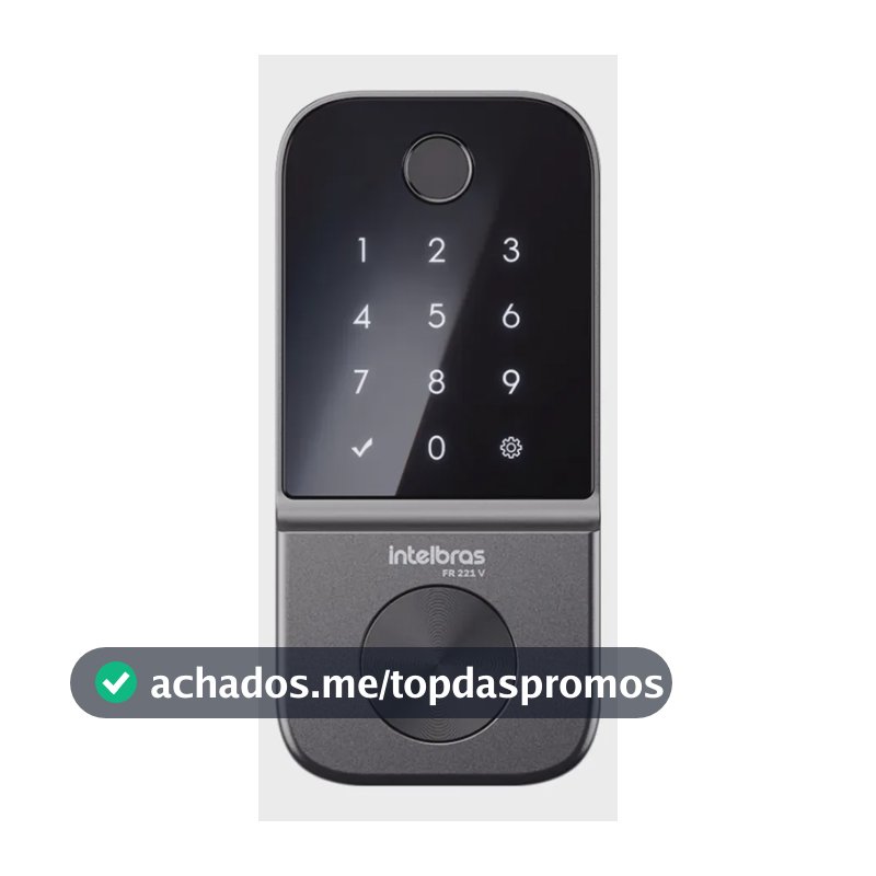 Fechadura Digital de Embutir Biométrica FR 221V Intelbras