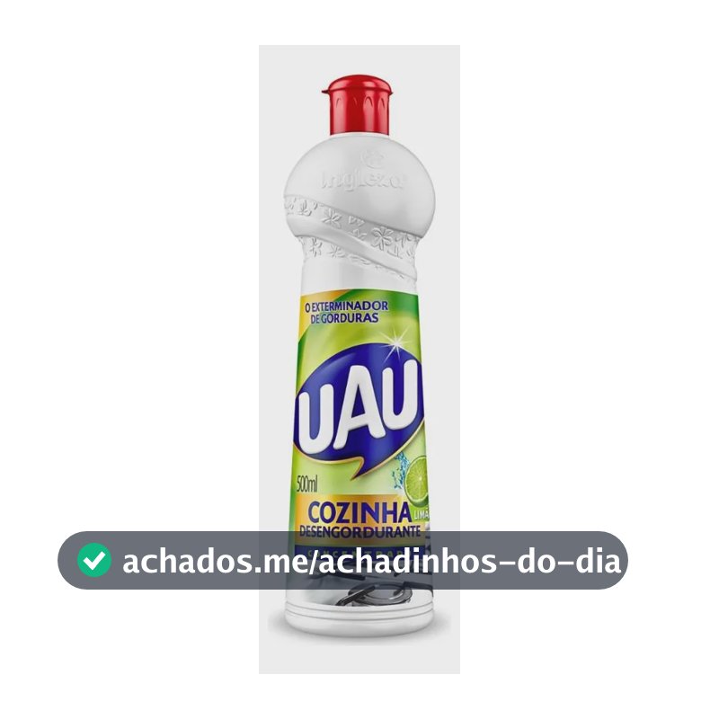 Detergente Desergordurante Cozinha Uau Tech Limão 500ml