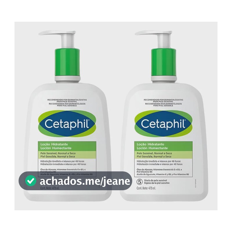 Kit 2 Loção Hidratante Cetaphil 473ml Fragrância Neutra