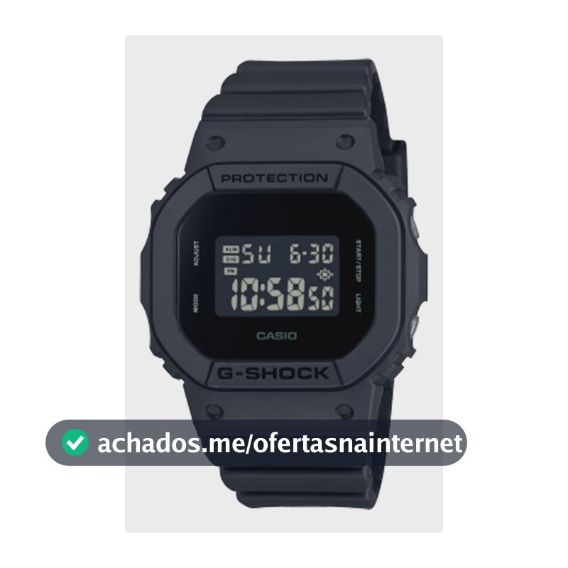 Relógio Casio Gmd-s5610bb-1dr G-shock, Pulseira Preta Preto