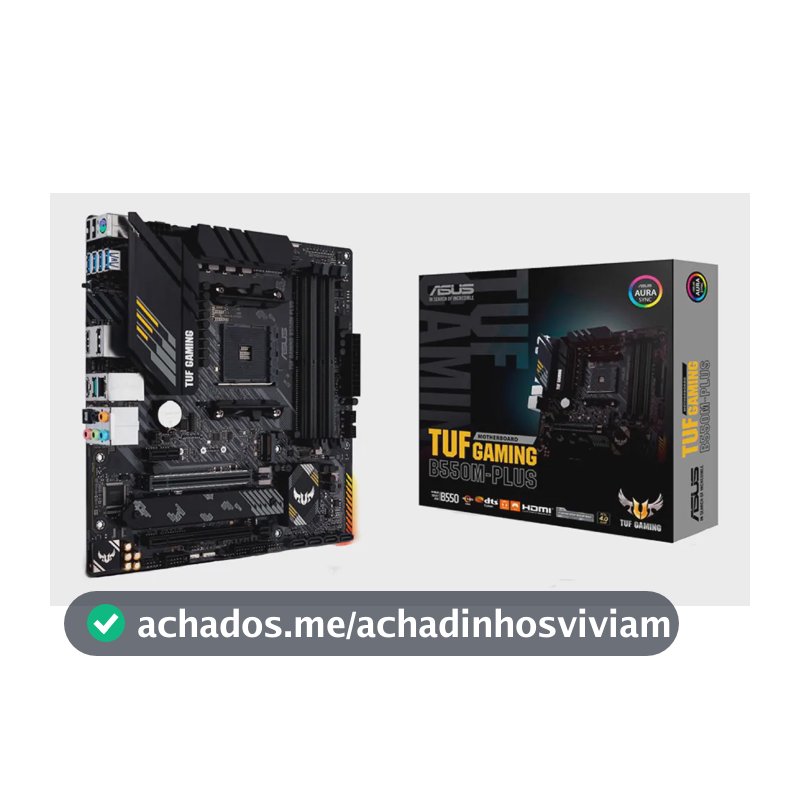 Placa Mãe Asus Tuf Gaming B550m-plus Ddr4 AMD Am4 mATX RGB