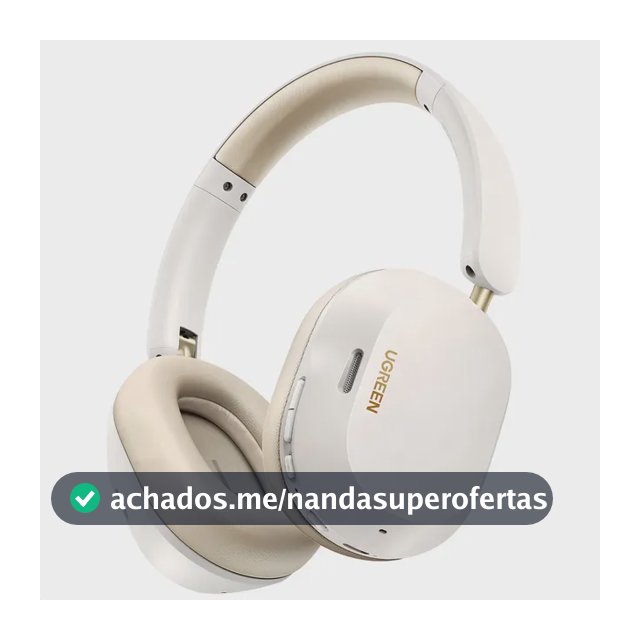 Headphone Bluetooth Max5c Ugreen 75h Anc 43db Cor Branco