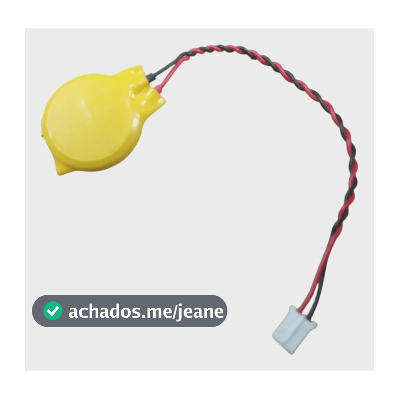Pilha Bateria Cr2032 Com Conector Para Notebook