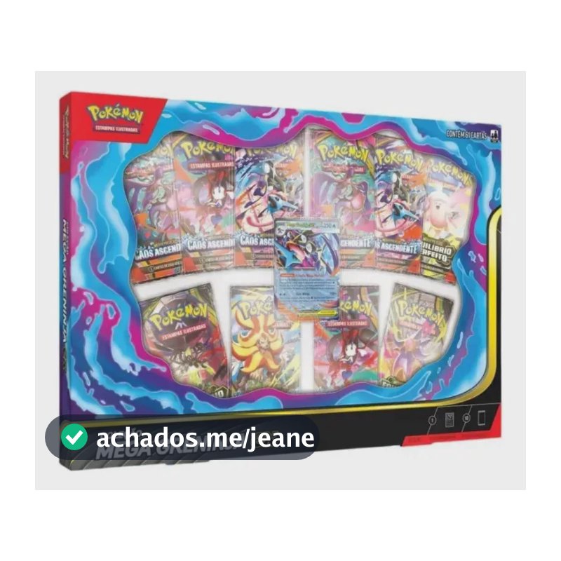 Box Pokémon Coleção Mega Greninja Ex Copag Português