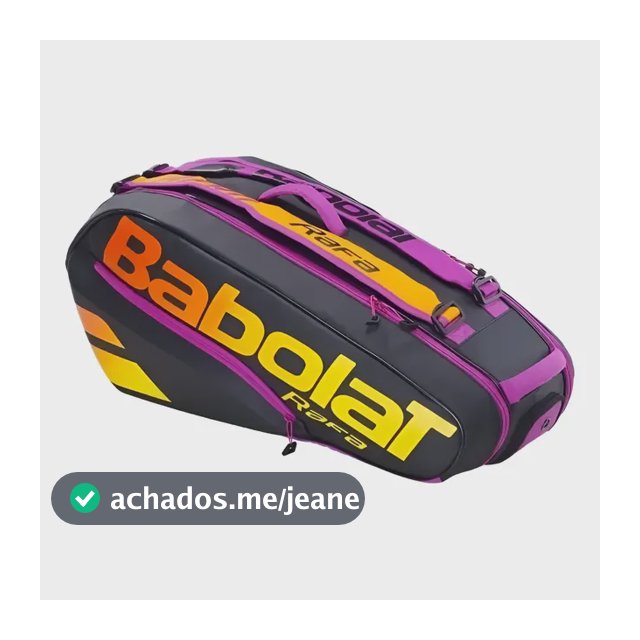 Raqueteira Mochila Tênis Babolat Pure Aero Rafael Nadal X6