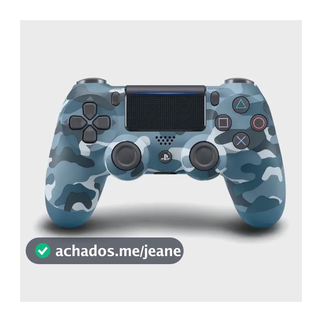 Controle joystick sem fio Sony PlayStation Dualshock 4 Wireless controller camo azul