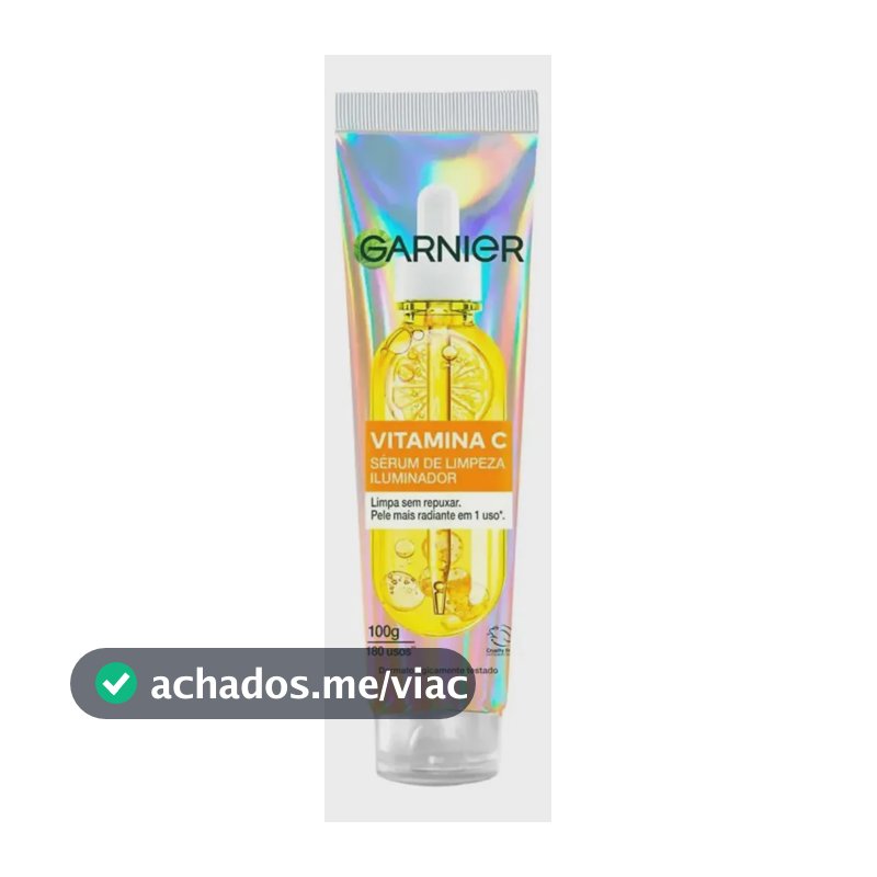 Garnier Sérum de Limpeza Facial Iluminador com Vitamina C, Antimarcas, Pele normal a oleosa, Serumnete 100G
