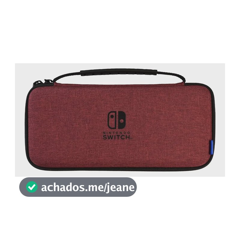 Estojo Hori de Viagem Compacto para Nintendo Switch Oled (Vermelho)