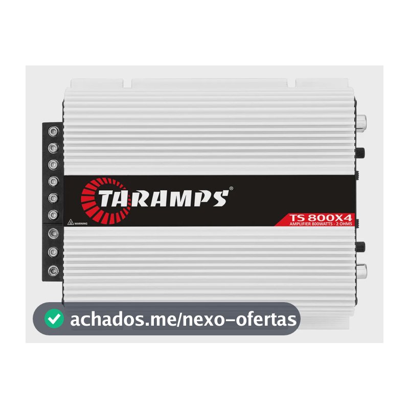 Modulo Taramps Ts 800 Rms Ts800x4 2 Ohms Amplificador 800w Entrada Rca E Fio T800 4 Canais Som Automotivo