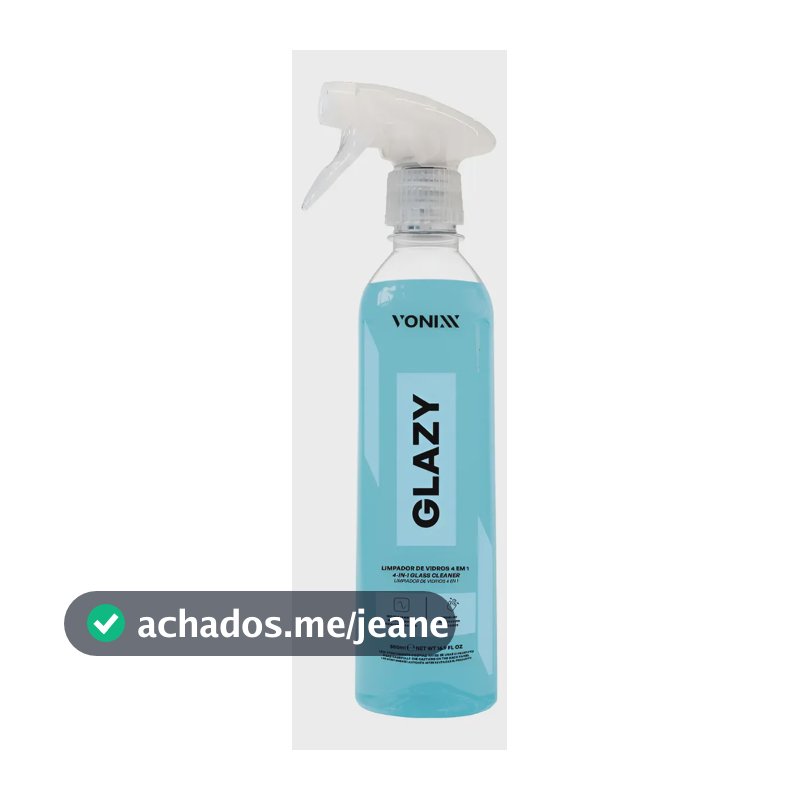 Glazy Limpa Vidros Automotivo Redutor Atrito Vonixx 500ml