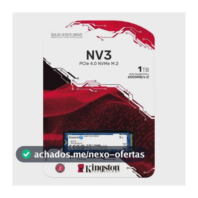 SSD Kingston NV3 1TB M.2 2280 PCIe 4.0 NVMe 6000 MB/s
