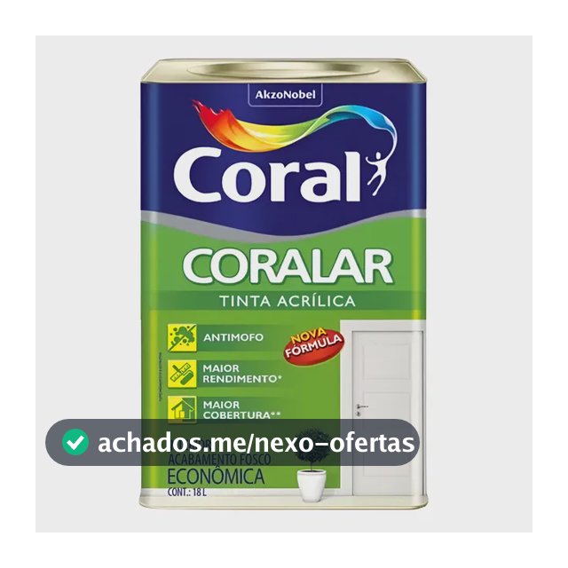 Tinta Coralar Acrílica Anti Mofo Coral Escolha Sua Cor!!
