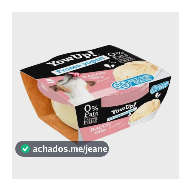 Yowup! Frozen Yogurt Bacon Cake 110g Para Cães E Gatos