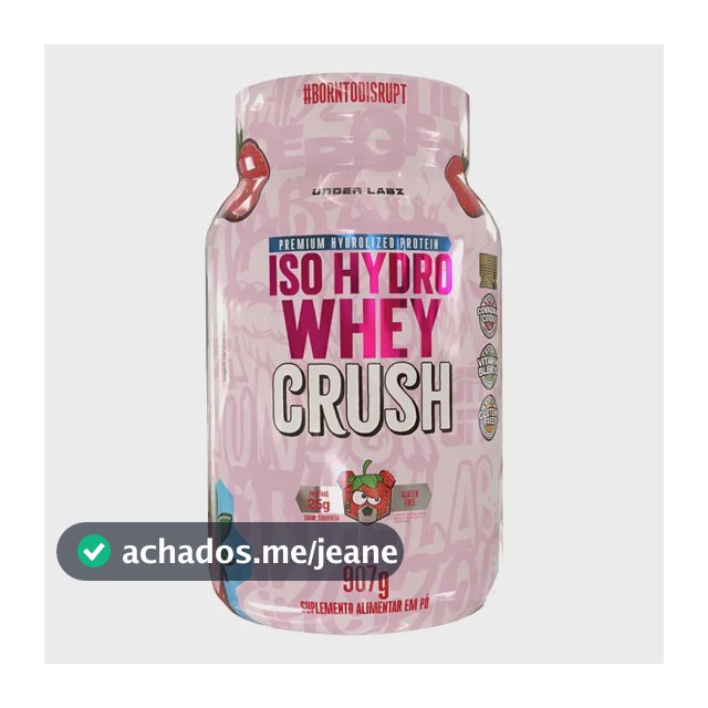 Iso Hydro Whey Crush Whey Isolado Under Labz 907g